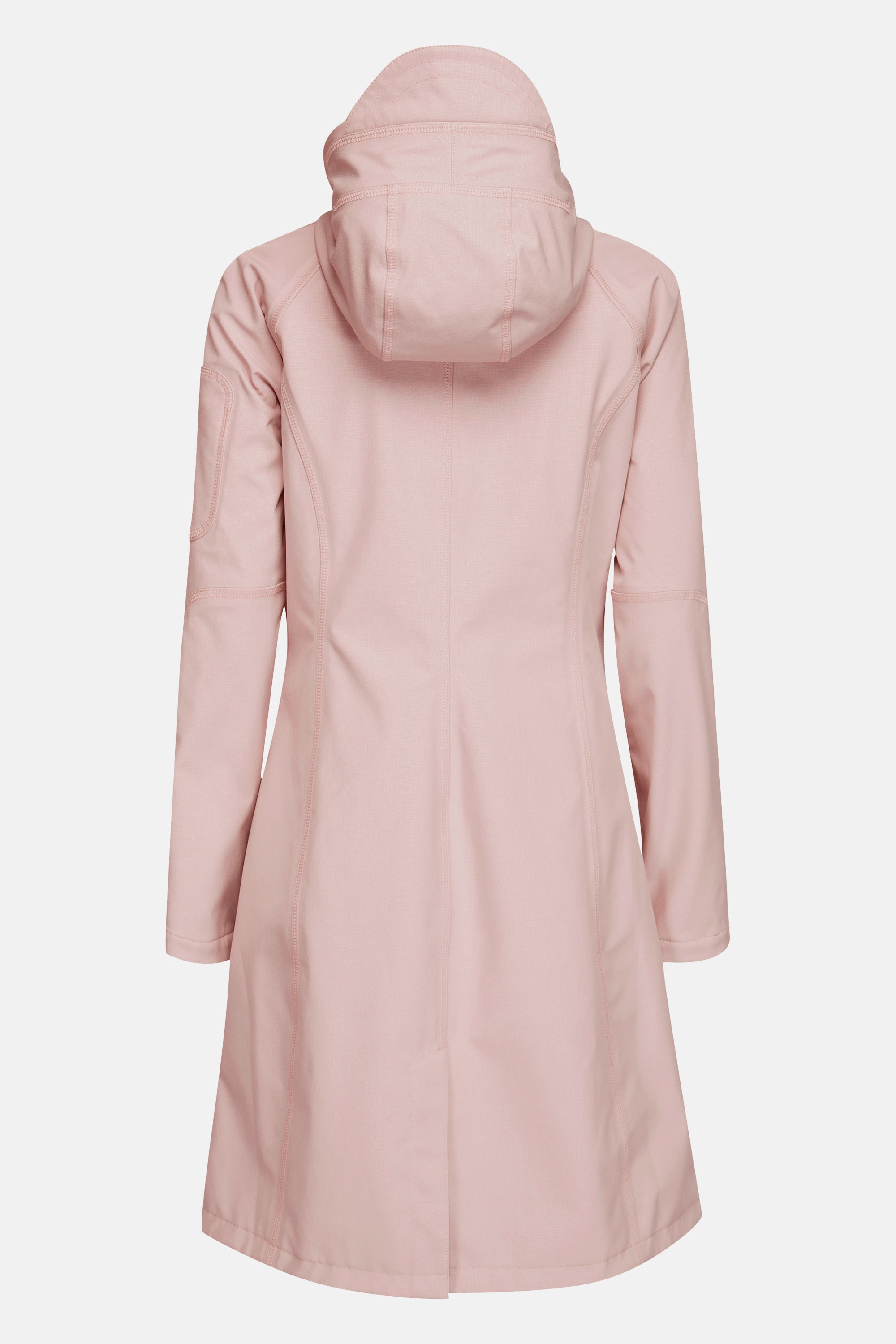 Long Softshell Raincoat - Adobe Rose